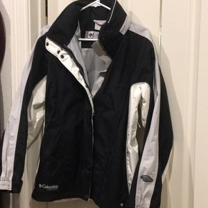 columbia white ski jacket